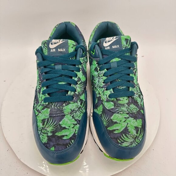 Nike Air Max 1 GPX Men Size 9 684174-400 Blue Floral Green White Training Shoes - Picture 3 of 11